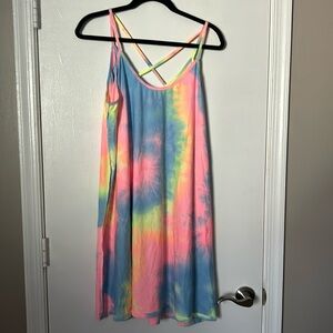 Tie dye flowy dress